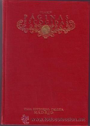 Libros antiguos: PAGINAS ESCOGIDAS. Selecci&oacute;n, pr&oacute;logo y comentarios de Azor&iacute;n. - Foto 1