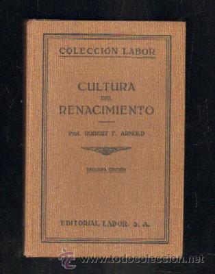 Libros antiguos: CULTURA DEL RENACIMIENTO.            A-LAB-161 - Foto 1