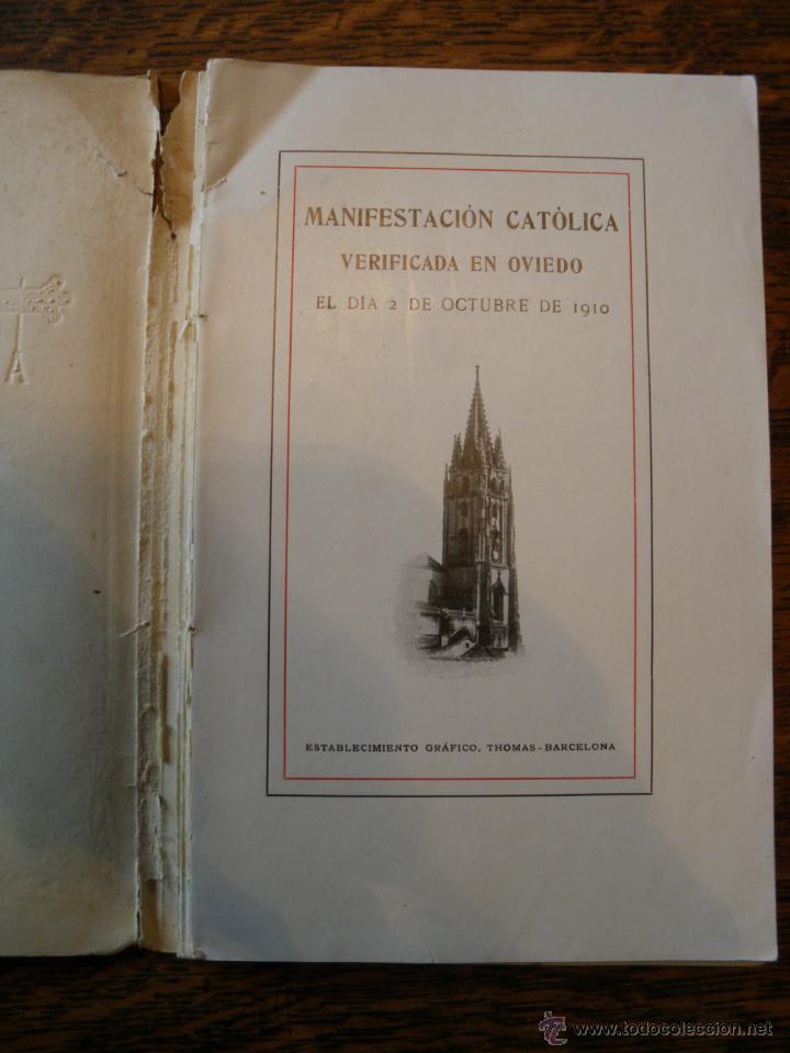 Libros antiguos: JUNTA CATOLICA DEL PRINCIPADO DE ASTURIAS. - Foto 3