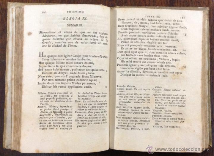 Libros antiguos: P. OVIDII NASONIS. TRISTIUM. LIBRI V. ARGUMENTIS. BARCINONE, 1829. Vida y escritos de OVIDIO. - Foto 4 - 40087495