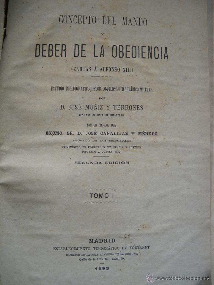 Libros antiguos: CARTAS A ALFONSO XIII. JOS&Eacute; MU&Ntilde;IZ Y TERRONES. - Foto 2