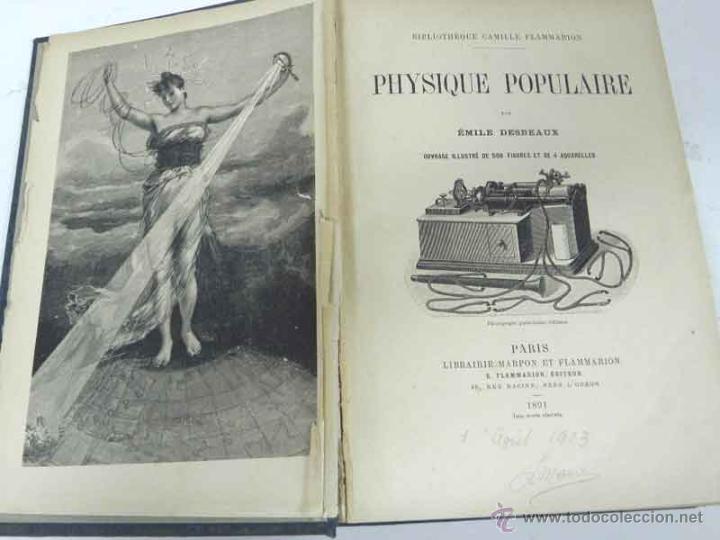Livre Ancien : Physique Populaire Par Émile Desbeaux (1891) | Sciences Téléphone Phonographe 19ème