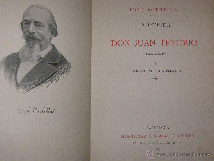 Zorrilla, josé - la leyenda de don juan tenorio - Vendido en Venta