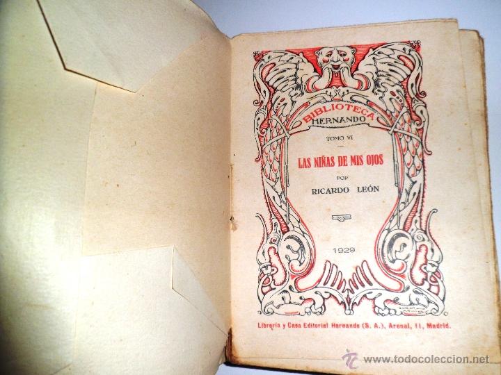Libros antiguos: LAS NI&Ntilde;AS DE MIS OJOS. R. LE&Oacute;N. (1929) - Foto 4