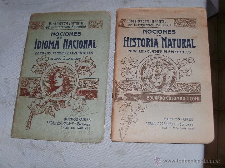 Libros antiguos: NOCIONES DE HISTORIA E IDIOMA NACIONAL - - Foto 1
