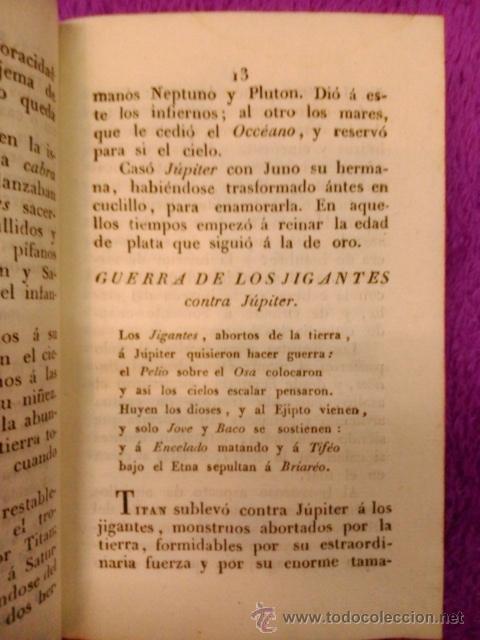 Libros antiguos: COMPENDIO DE MITOLOGIA J.MH. A. TRACIA 1828 - Foto 3