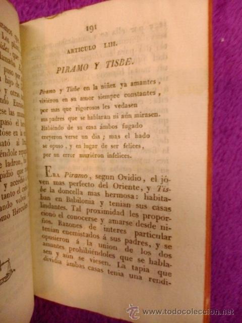 Libros antiguos: COMPENDIO DE MITOLOGIA J.MH. A. TRACIA 1828 - Foto 6