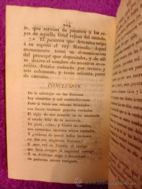 Libros antiguos: COMPENDIO DE MITOLOGIA J.MH. A. TRACIA 1828 - Foto 7