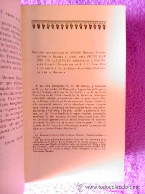 Libros antiguos: FETS DARMES DE CATALUNYA, MOSSEN BERNAT BOADES 1873. - Foto 6