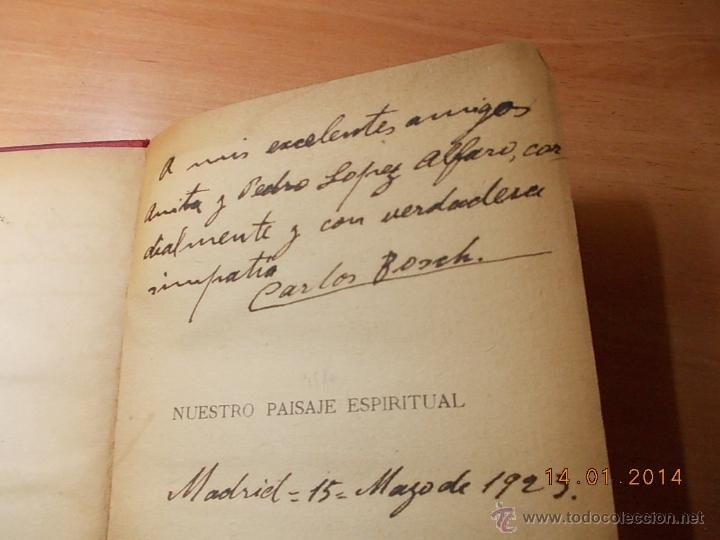 Libros antiguos: Nuestro paisaje espiritual. Carlos Bosch. - Foto 4