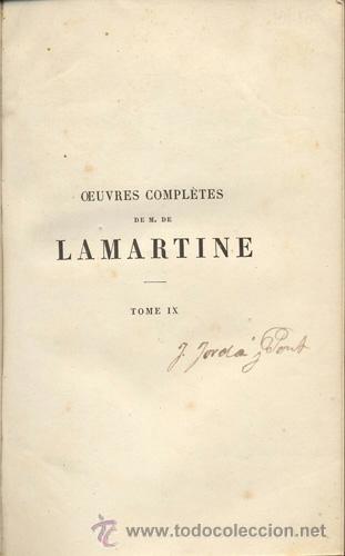 Libros antiguos: LAMARTINE &ndash; LES CONFIDENCES &ndash; A&Ntilde;O 1862 - Foto 2