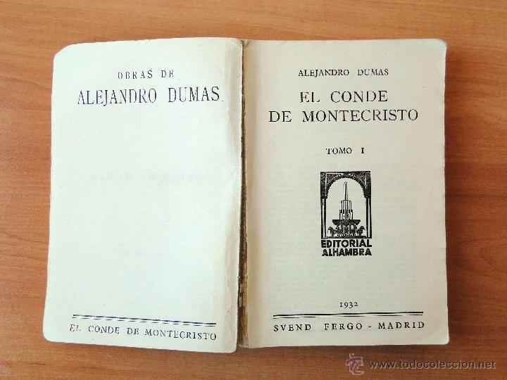 Libros antiguos: EL CONDE DE MONTECRISTO Y JANE. ALEJANDRO DUMAS. 1932 - Foto 2