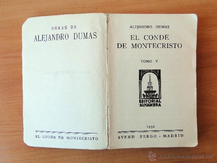 Libros antiguos: EL CONDE DE MONTECRISTO Y JANE. ALEJANDRO DUMAS. 1932 - Foto 4