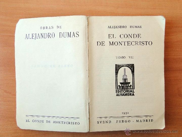 Libros antiguos: EL CONDE DE MONTECRISTO Y JANE. ALEJANDRO DUMAS. 1932 - Foto 5