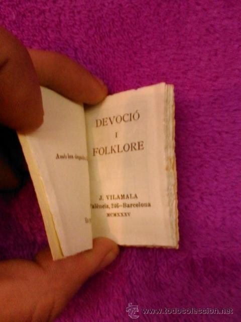 Libros antiguos: MINIATURA J.VILAMALA, DEVOCIO I FOLKLORE 1935 - Foto 2