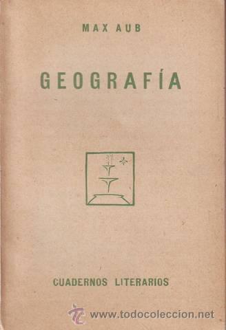 Libros antiguos: AUB, Max:  GEOGRAFIA. 1929 - Primera edici&oacute;n - Foto 1