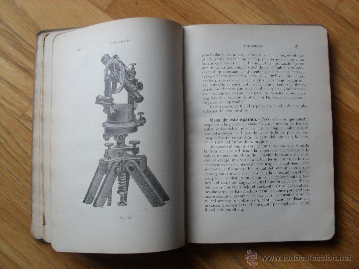 Libros antiguos: MANUAL ELEMENTAL DE TOPOGRAFIA PRACTICA, Cerro y Acu&ntilde;a, - Foto 3