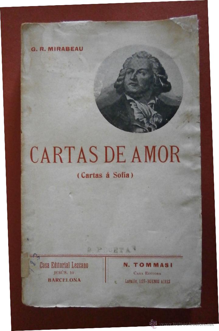Libros antiguos: Cartas de Amor. (Cartas a Sofia). G. R. Mirabeau - Foto 1