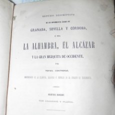 Libros antiguos: VENDO LIBRO, MONUMENTOS ARABES (AÑO DE EDICIÓN 1878).