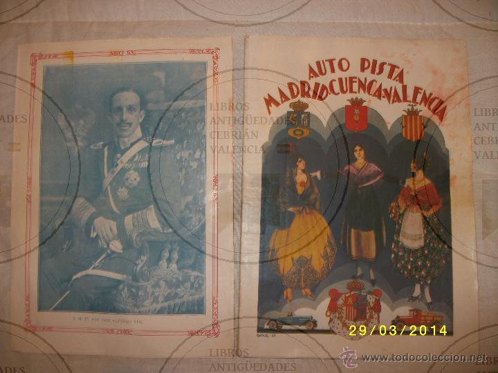 Old books: PROYECTO AUTOPISTA MADRID-CUENCA-VALENCIA .ORIGINAL .EXCLUSIVO. A&Ntilde;O1927.