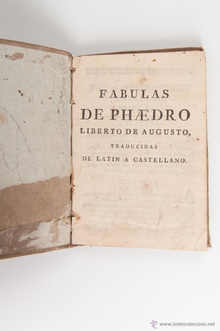 Libros antiguos: FABULAS DE PHEDRO, LIBERTO DE AUGUSTO - Foto 5