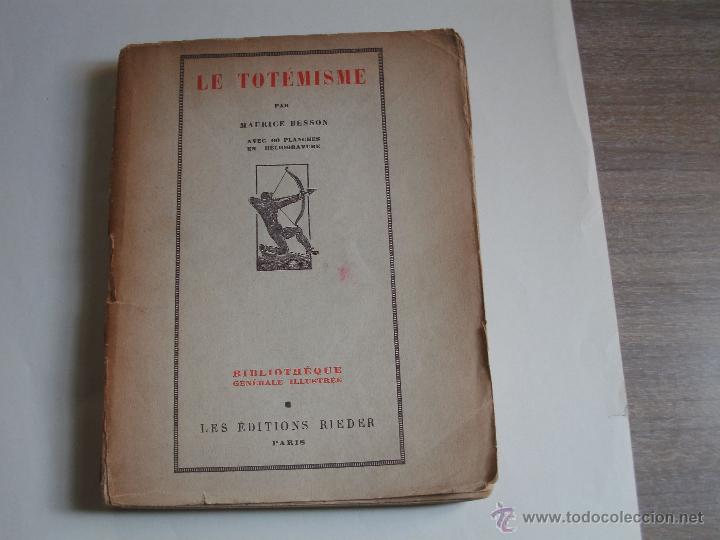 Libros antiguos: LE TOTEMISME - MAURICE BESSON - Foto 1