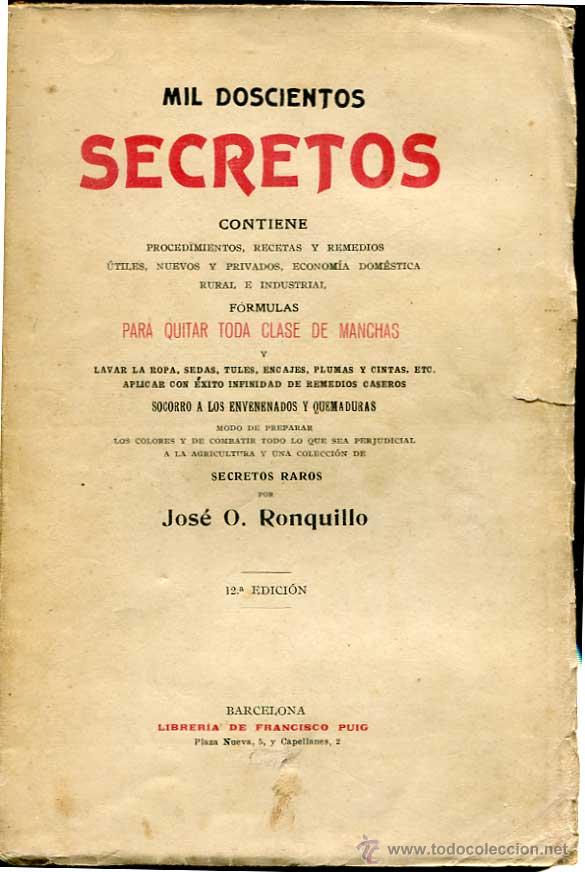 Libros antiguos: Mil doscientos secretos - Foto 1