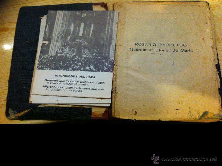 Libros antiguos: Libro guardia de maria. Rosario perpetuo.