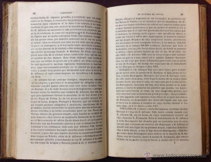 Libros antiguos: COMPENDIO DE LA HISTORIA DE ESPA&Ntilde;A. MANUEL IBO ALFARO. 1869. - Foto 3