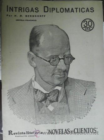 Libros antiguos: Intrigas diplom&aacute;ticas, H.R. Berndorff - Foto 1