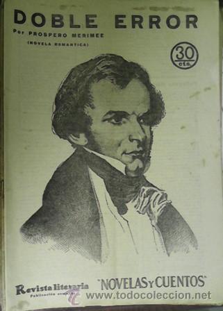 Libros antiguos: Doble error, Prospero Merimee - Foto 1