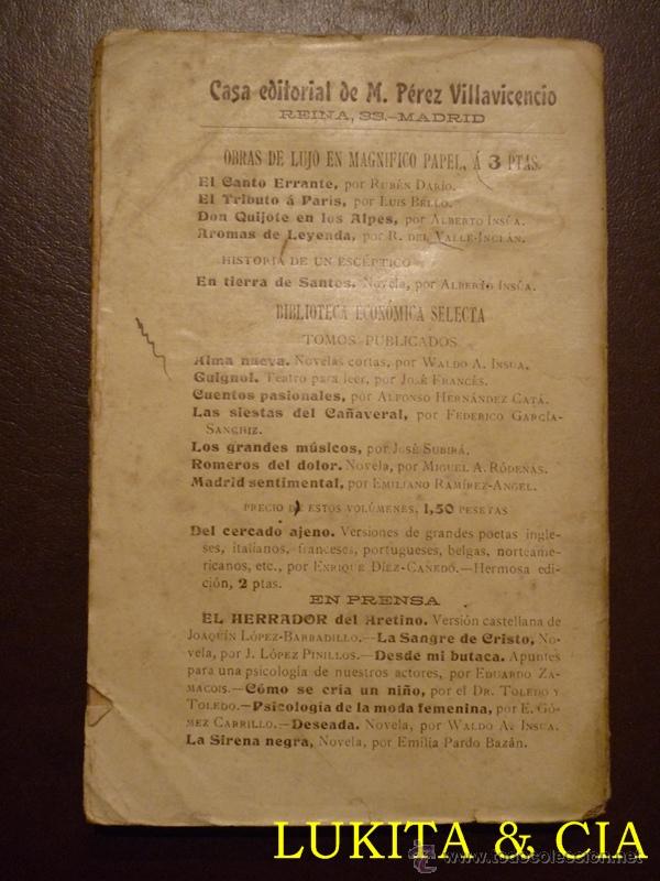 Libros antiguos: MADRID SENTIMENTAL - EMILIANO RAM&Iacute;REZ ANGEL - 1907 - Foto 2