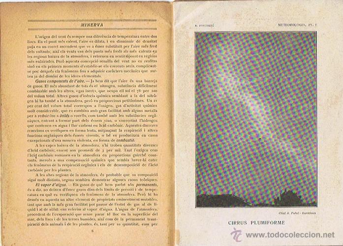 Libros antiguos: RESUM DE METEOROLOGIA  E. FONTSER&Eacute; 1919 - Foto 3