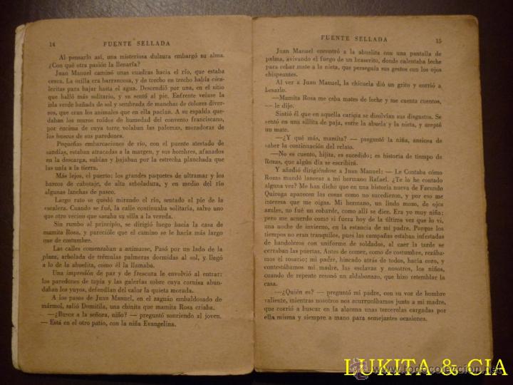 Libros antiguos: FUENTE SELLADA. HUGO WAST. 1928. - Foto 5