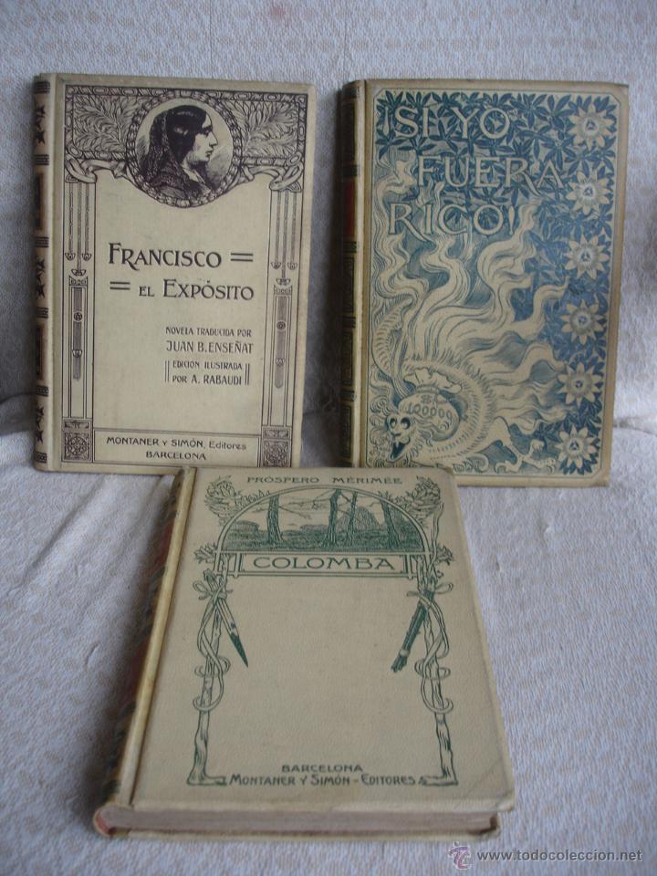 Libros antiguos: Lote de tres libros de Montaner y Simon - Foto 1
