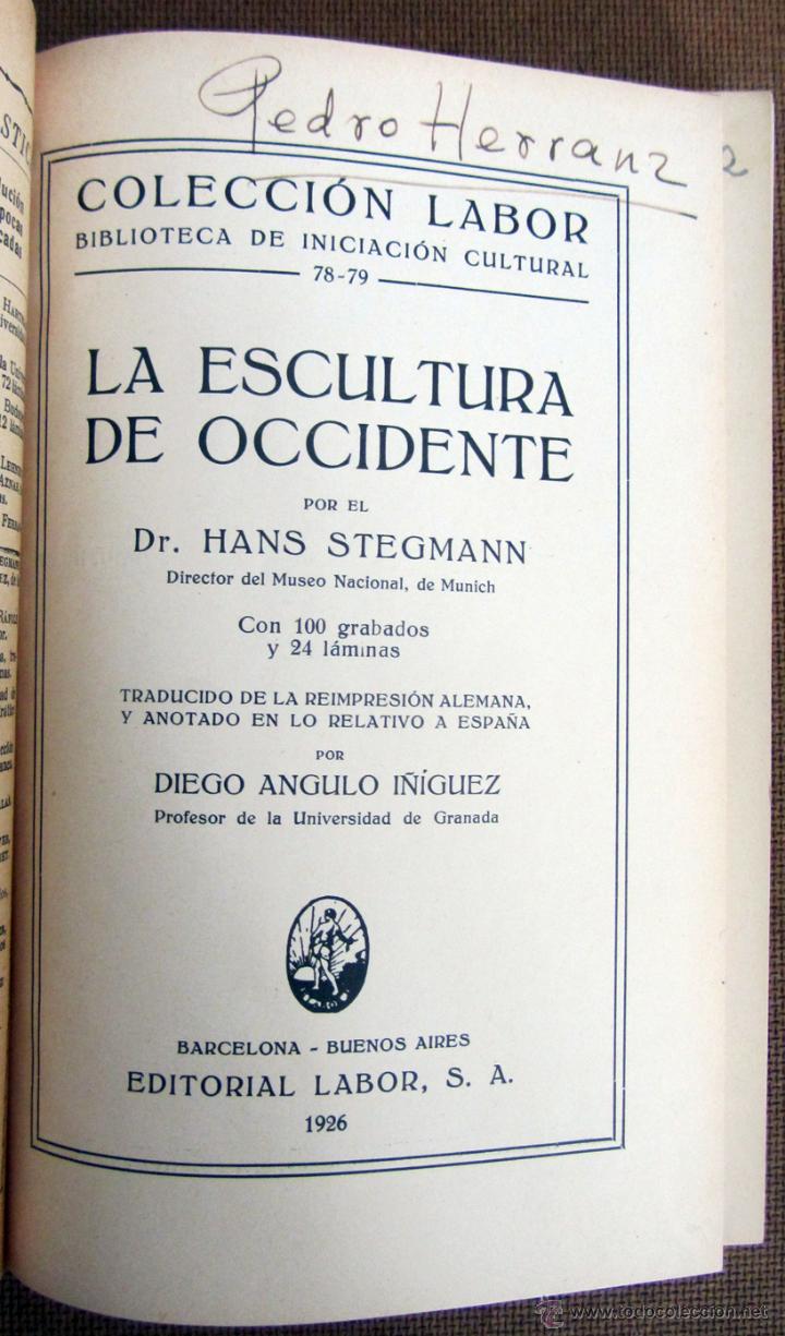Libros antiguos: LA ESCULTURA DE OCCIDENTE (8) - Foto 3