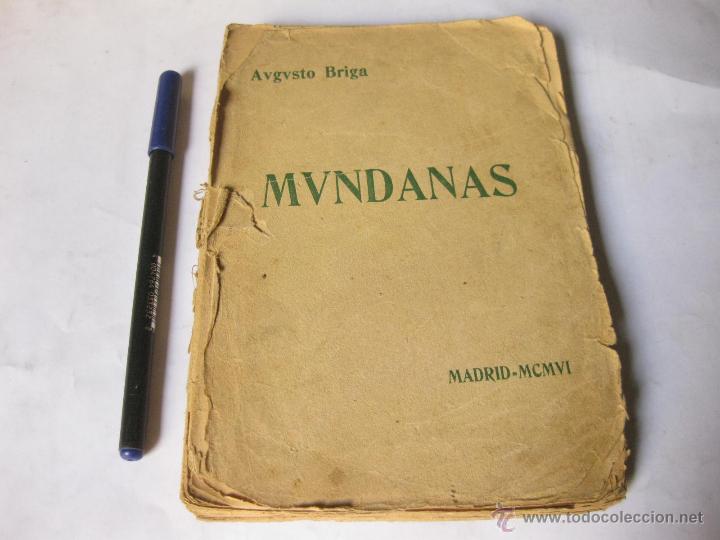 Libros antiguos: MUNDANAS - AUGUSTO BRIGA - Foto 1
