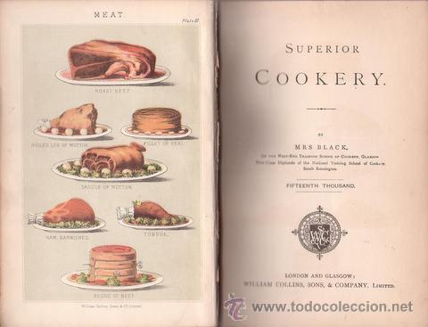 Libros antiguos: BLACK: SUPERIOR COOKERY. - Foto 1