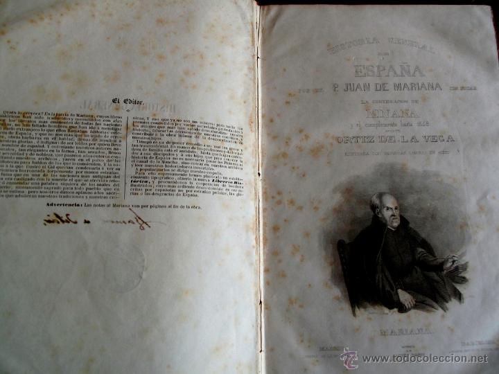Libros antiguos: PADRE MARIANA. HISTORIA GENERAL DE ESPA&Ntilde;A Y EL COMPLEMENTO HASTA 1848 - Foto 4