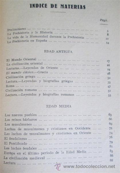 Libros antiguos: Nociones de historia universal - 1933 - Foto 3