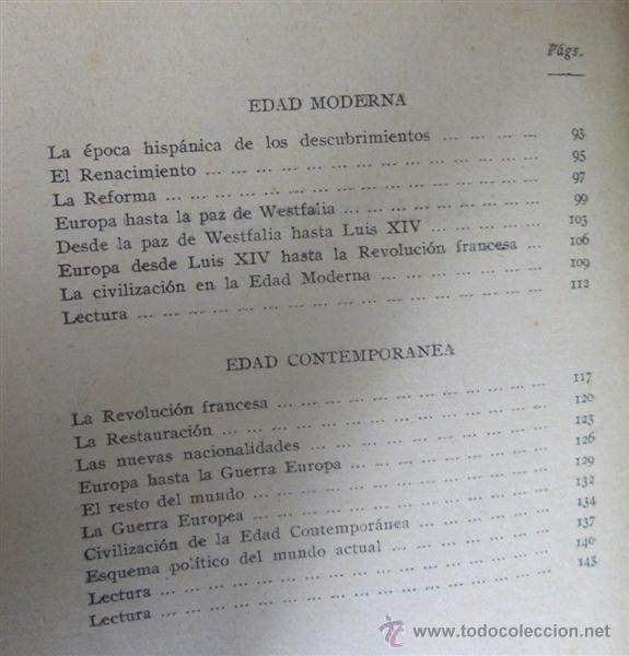 Libros antiguos: Nociones de historia universal - 1933 - Foto 4
