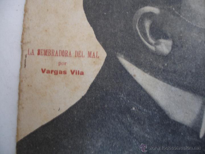 Libros antiguos: LA SEMBRADORA DEL MAL ( VARGAS VILA) N&ordm; 256. A&Ntilde;O 1920. - Foto 2
