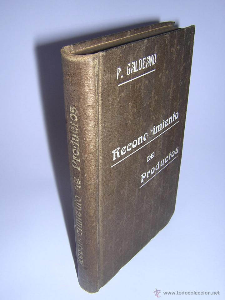Libros antiguos: 1910 - GALDEANO - RECONOCIMIENTO DE PRODUCTOS - Foto 1
