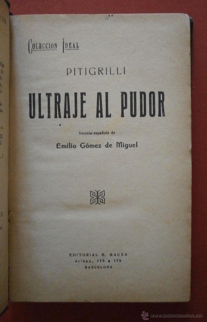 Libros antiguos: Ultraje al Pudor. Pitigrilli - Foto 1