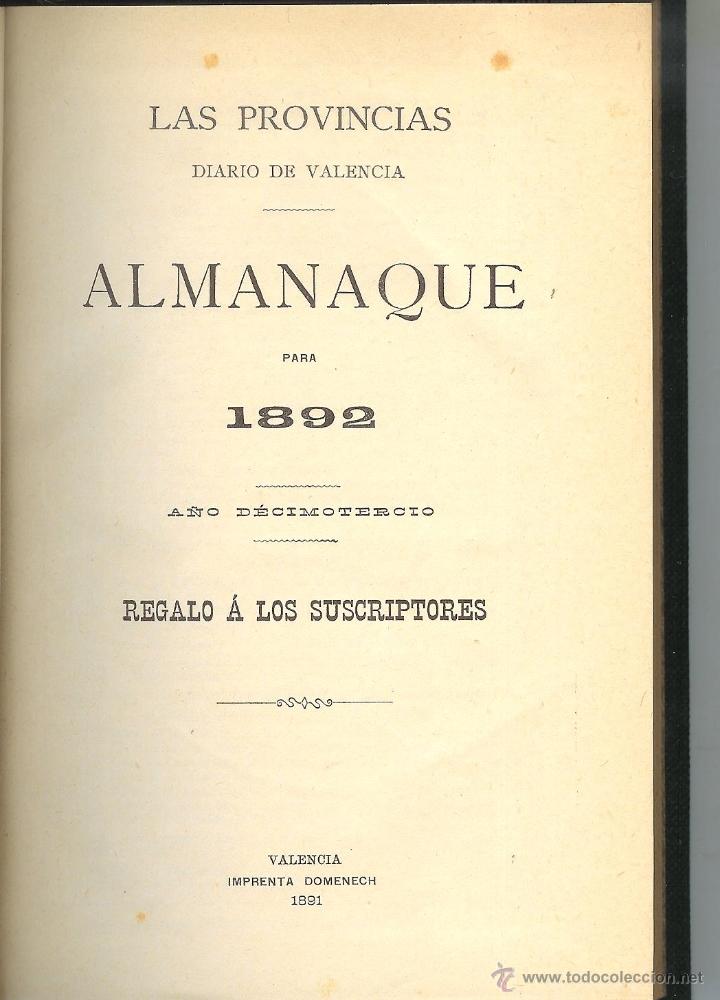Libri antichi: LOTE DE 8 ALMANAQUES DE LAS PROVINCIAS DE LA PRIMERA  &Eacute;POCA 1886-1891