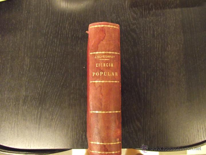 Libros antiguos: CIENCIA POPULAR, JOS&Eacute; ECHEGARAY - Foto 2