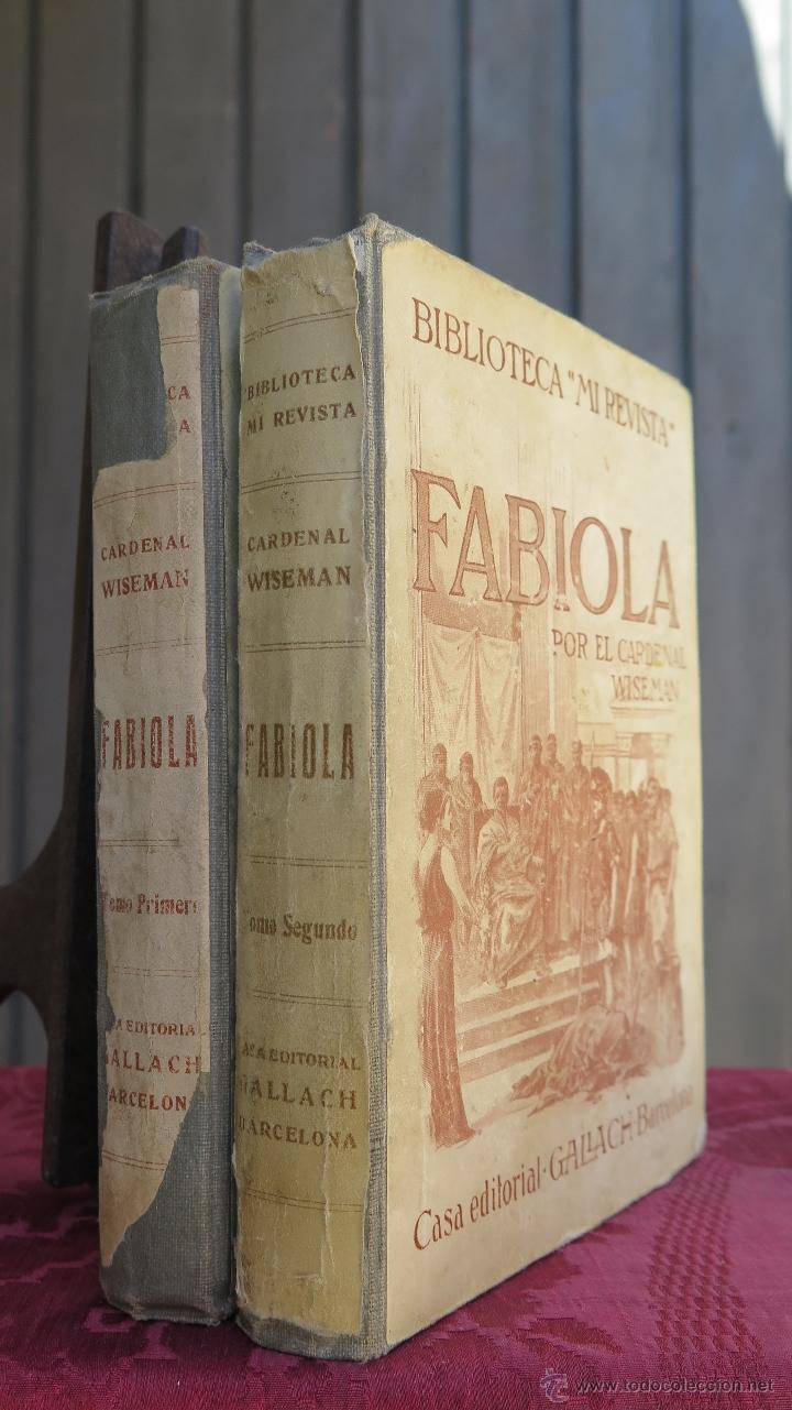 Libros antiguos: FABIOLA. CARDENAL WISEMAN. 2 TOMOS. GALLACH EDITOR - Foto 1