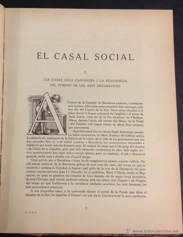 Libros antiguos: FOMENT DE LES ARTS DECORATIVES ANUARI 1924-1925. - Foto 4