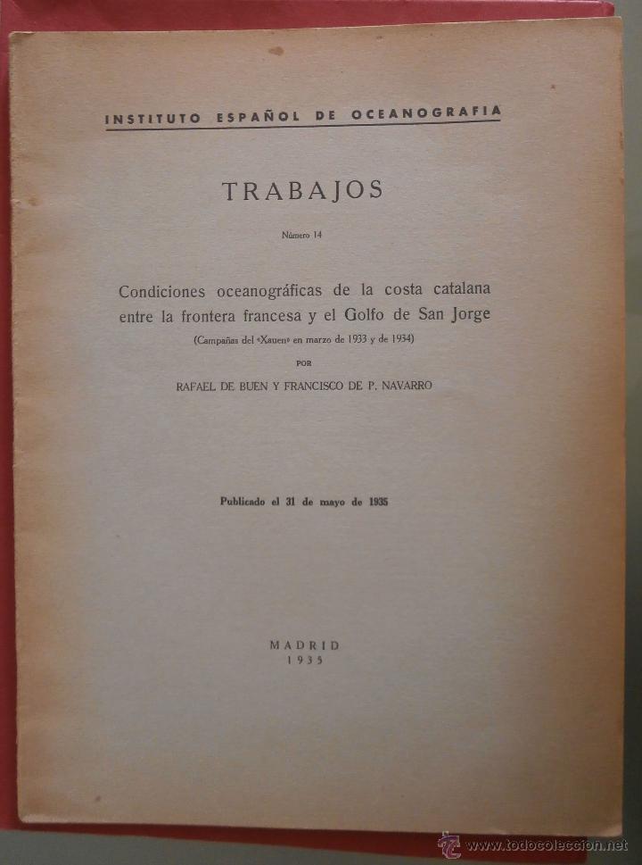 Libros antiguos: Condiciones Oceanogr&aacute;ficas de la Costa Catalana entre la Frontera Francesa y el Golfo de San Jorge