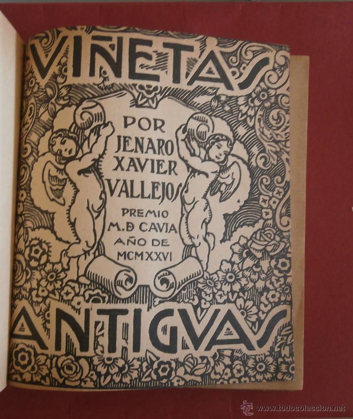 Libros antiguos: Vi&ntilde;etas Antiguas. Jenaro Xavier Vallejos - Foto 1